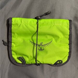 OSPREY Neon Green and Grey Storage Pouch